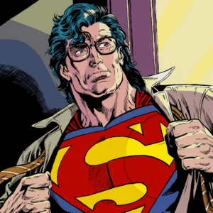 Superman with a mullet