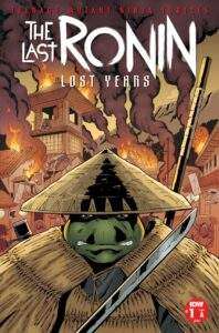 Teenage Mutant Ninja Turtles Last Ronin Lost Years IDW, $4.99 Written by Kevin Eastman and Tom Waltz Art by Ben Bishop Solict/Setup: In the smash-hit miniseries TMNT: The Last Ronin, readers witnessed the final gut-wrenching days of the Heroes in a Half Shell. For Michelangelo in particular, the march to his heartbreaking last battle was long and dangerous, taking him from New York City, to Japan, across Asia and Europe, and then back home again to administer final justice against those guilty of killing his family. But what happened during those fateful years when he had only the need for vengeance and Master Splinter's journal to guide him? What battles did he fight? What hard lessons did he learn? The time has come to find out as original miniseries writers Kevin Eastman and Tom Waltz join artist Ben Bishop to reveal what adventures the Last Ronin experienced during his vengeful journey. While in the present, a new master, Casey Marie Jones, prepares her young terrapin students to be the next generation of Teenage Mutant Ninja Turtles!
