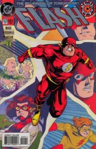 The Flash Vol 2 #0 October, 1994 Executive Editor Jenette Kahn Cover Artists Mike WieringoJosé Marzan, Jr. Flashing Back Writers Mark Waid Pencilers Mike Wieringo Inkers José Marzan, Jr. Colourists Gina Going Letterers Gaspar Saladino Editors Brian AugustynRuben Diaz