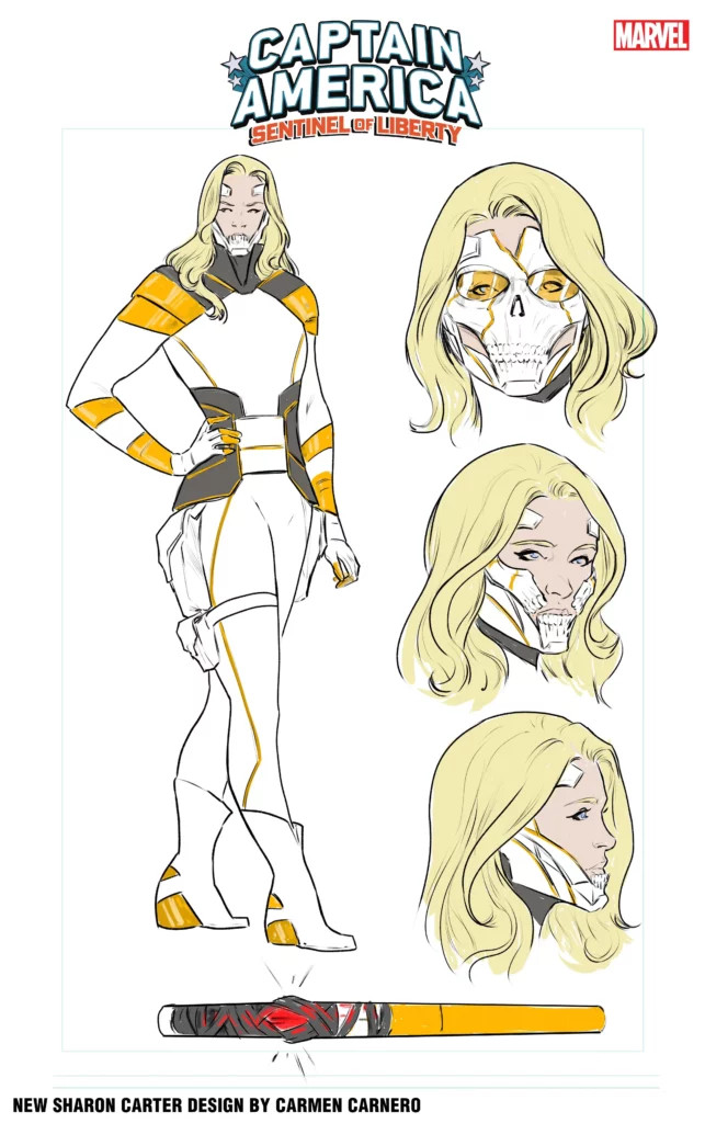 Sharon Carter's new costume for the Captain America Cold War event.