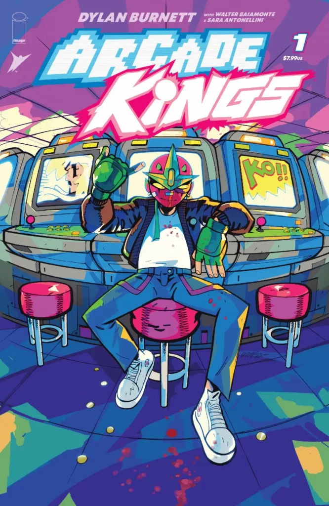 first look at Dylan Burnett's Arcade Kings from Skybound